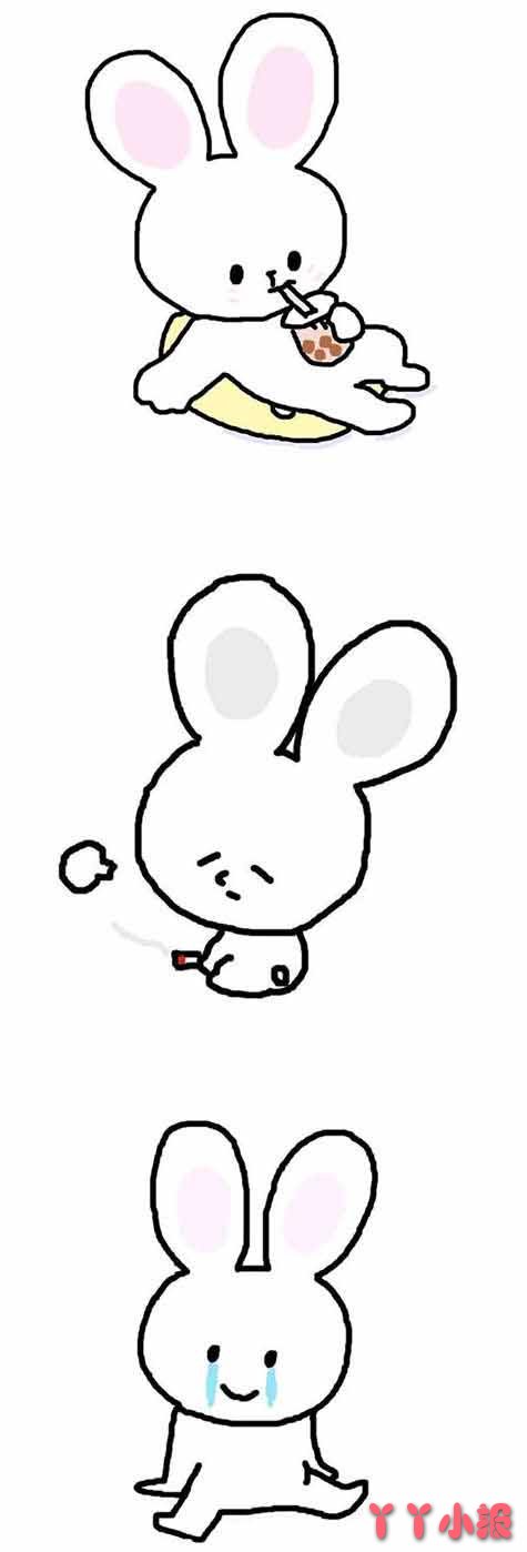 小兔子怎么画简单可爱兔子简笔画图片