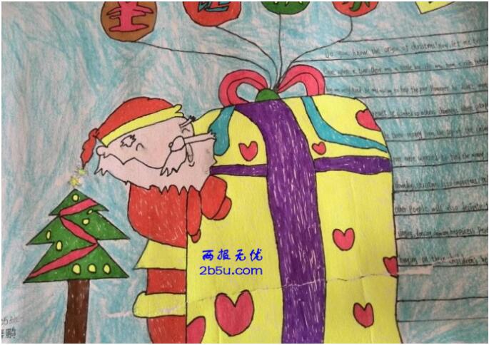 八年级英文圣诞节手抄报模板_圣诞节手抄报图片