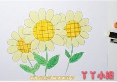 怎么画向日葵简笔画画法步骤教程简单漂亮