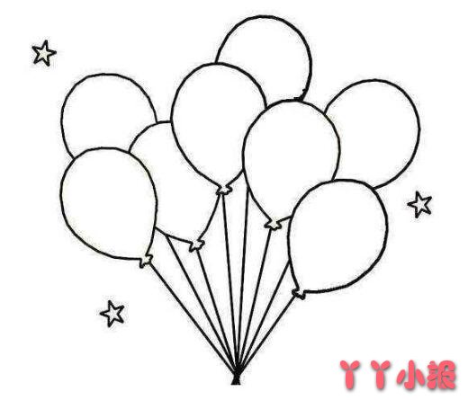 儿童画气球怎么画简单漂亮 气球简笔画图片