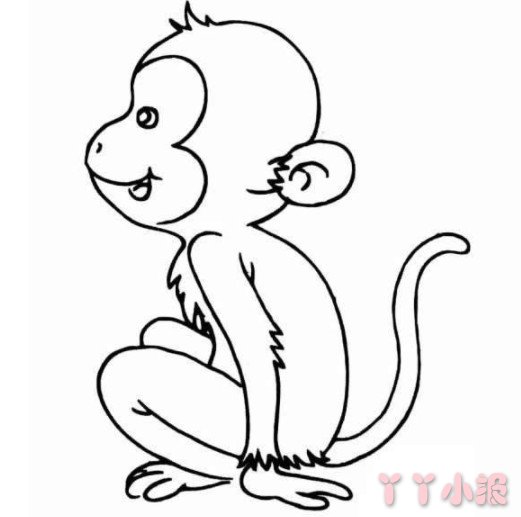 卡通猴子怎么画简单好看 猴子简笔画图片
