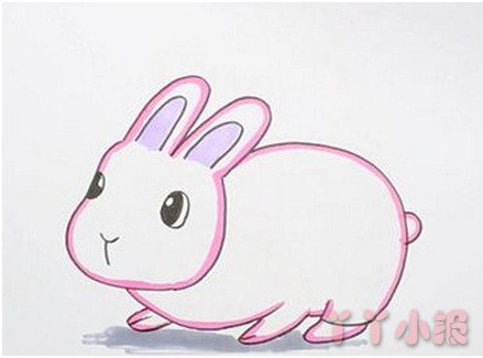 可爱小白兔的画法步骤教程 兔子简笔画图片