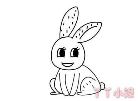 小白兔怎么画简单可爱 小兔子简笔画图片
