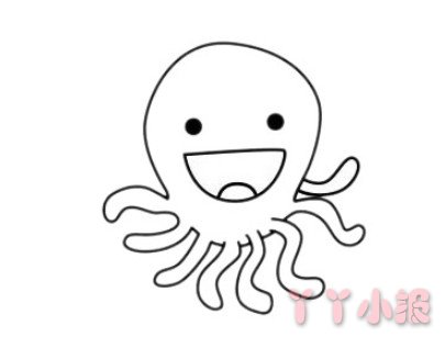 卡通章鱼怎么画简单好看 章鱼简笔画图片