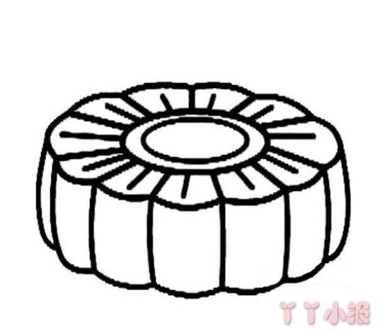 中秋月饼的画法简单 月饼简笔画图片