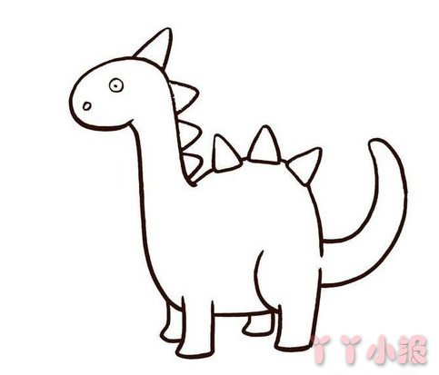 卡通恐龙的画法简单 恐龙简笔画图片