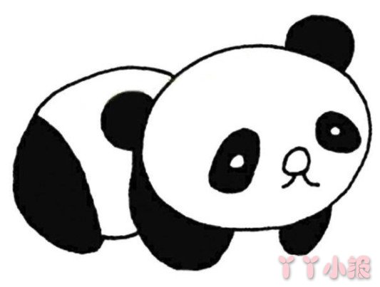 大熊猫怎么画简单 熊猫简笔画图片