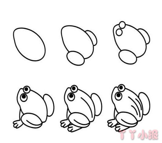 青蛙的画法步骤教程 青蛙简笔画图片