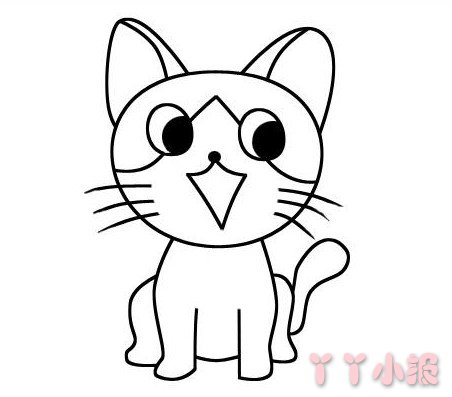 小猫咪的画法简单可爱 小猫简笔画图片