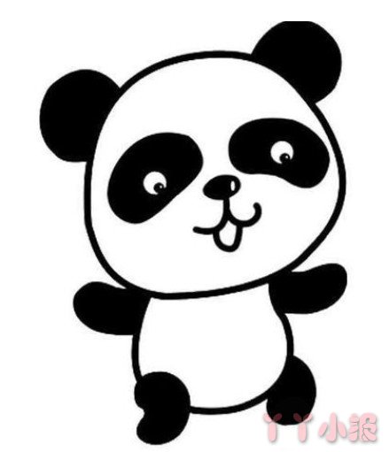 大熊猫怎么画简单又漂亮 大熊猫简笔画图片