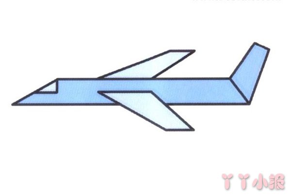 简单飞机的画法步骤涂色 飞机简笔画图片