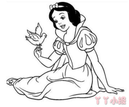 白雪公主怎么画简单又漂亮