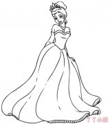 白雪公主的画法简单漂亮 白雪公主简笔画图片
