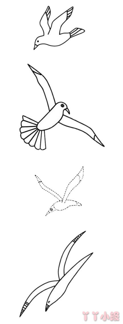 海鸥怎么画简单又漂亮 海鸥简笔画
