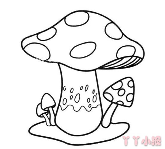 大蘑菇怎么画 蘑菇的画法教程