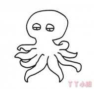 小章鱼简笔画怎么画 章鱼的画法图片