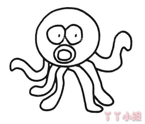 小章鱼简笔画怎么画 章鱼的画法图片