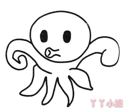 卡通章鱼简笔画图片 章鱼怎么画简单又好看