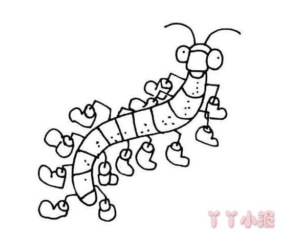 蜈蚣简笔画图片 蜈蚣的画法图解教程