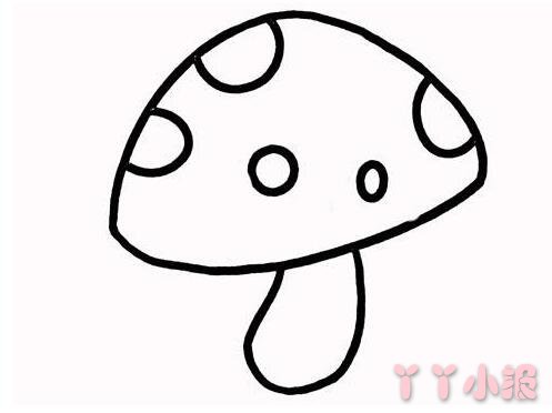 怎么画卡通小蘑菇简笔画图片 蘑菇的画法图解