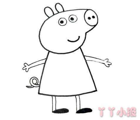 小猪佩奇怎么画简单可爱 小猪佩奇简笔画教程