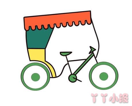  三轮自行车简笔画图片怎么画 自行车的画法