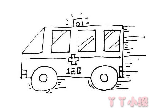 救护车简笔画图片怎么画 救护车的画法教程