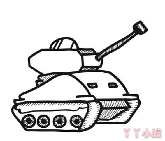 坦克简笔画图片怎么画 坦克的画法