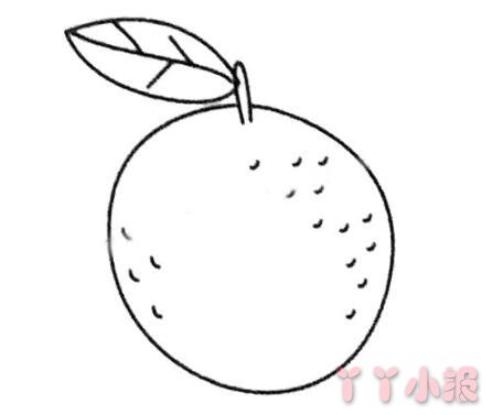  怎么画水果橘子简笔画图片教程简单