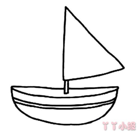 怎么画帆船简笔画教程简单又漂亮