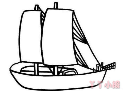 怎么画帆船简笔画教程简单又好看