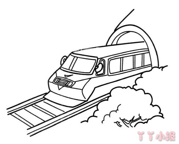 卡通火车简笔画怎么画图片教程简单