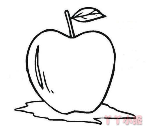 儿童水果苹果简笔画怎么画简单好看
