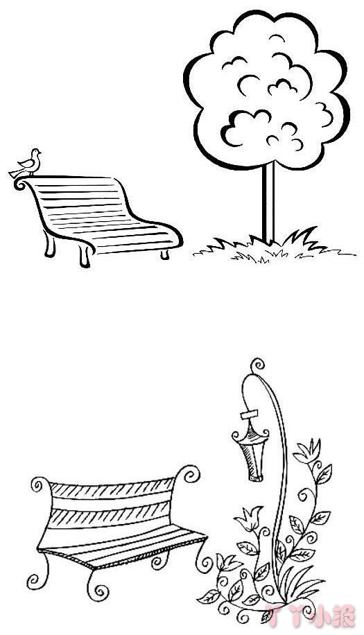 公园座椅简笔画怎么画简单好看教程