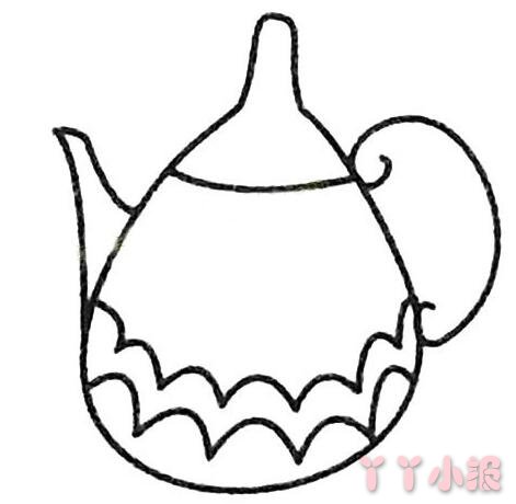 各种茶壶的画法简笔画图片简单