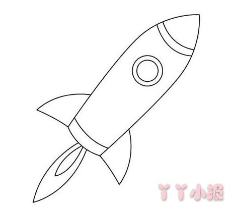 火箭发射怎么画好看 火箭发射简笔画图片