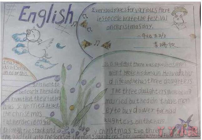 小学生英语手抄报内容及图片简单又漂亮