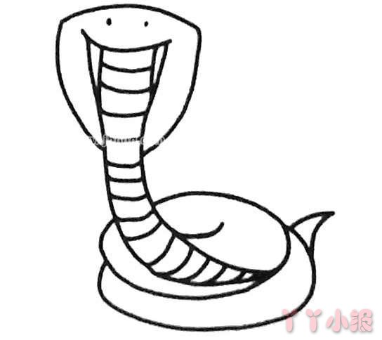 小蛇简笔画的画法步骤教程简单易学