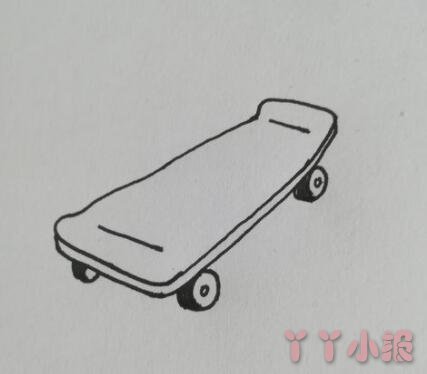 怎么画滑板车简笔画教程简单又好看