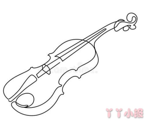  怎么绘画小提琴简笔画教程简单好看