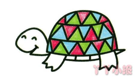 小乌龟简笔画怎么画得简单漂亮
