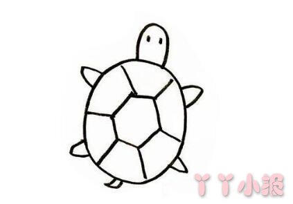 怎么画小乌龟简笔画带步骤简单又可爱涂色