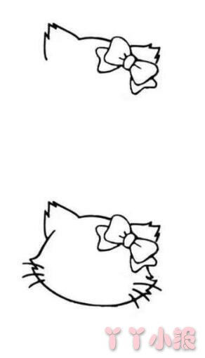 怎么画小猫咪简笔画带步骤简单又好看涂色