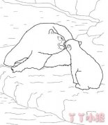 怎么画北极熊简笔画带步骤简单又可爱手绘
