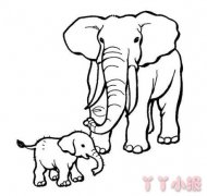 大象的画法简笔画带步骤简单又可爱手绘