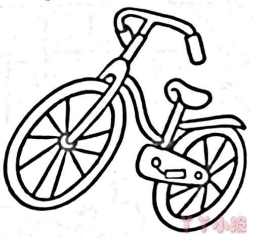 怎么画自行车_自行车简笔画