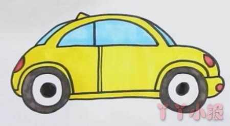 怎么画甲壳虫汽车简单又好看 甲壳虫汽车简笔画图片