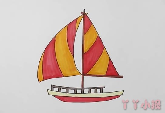 怎么绘画帆船简单又好看 帆船简笔画图片
