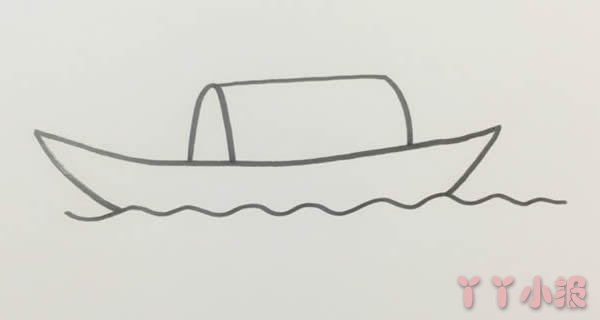 怎么绘画乌篷船简单又好看 木船简笔画图片