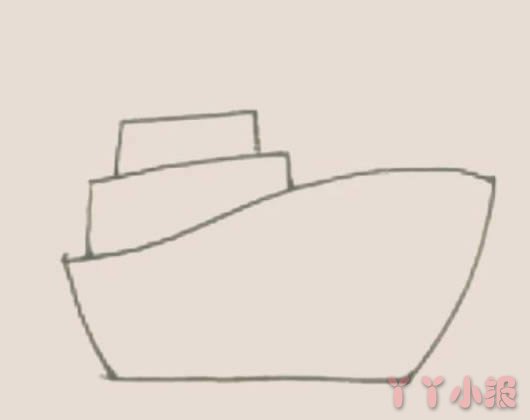 怎么画彩色的轮船简单又好看_彩色的轮船简笔画图片